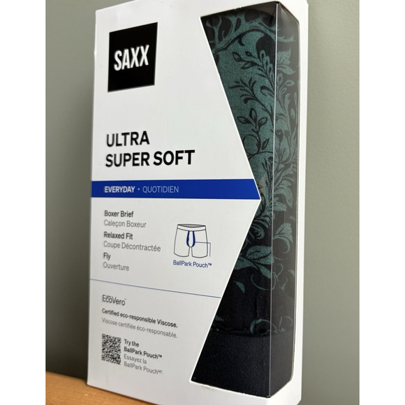 Saxx 2 Pack Size Small Ultra Super Soft Boxer Briefs Men's Underwear 5 in Inseam - Picture 2 of 7